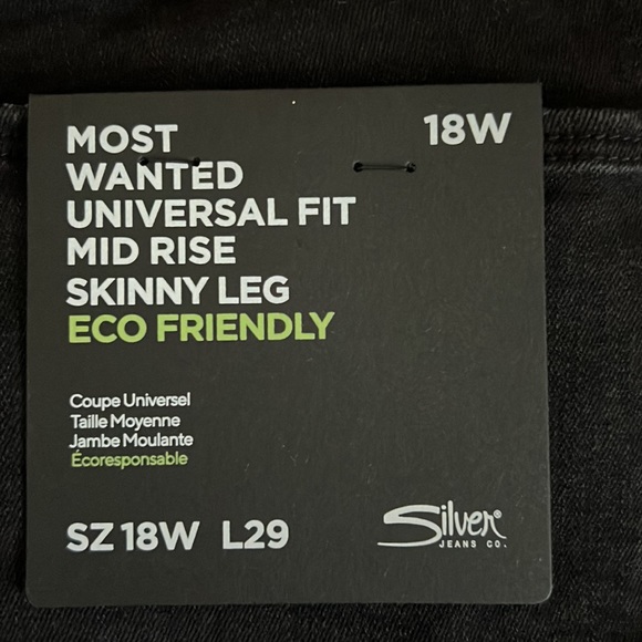 SILVER JEANS Most Wanted Skinny - Distressed Black - Picture 11 of 14